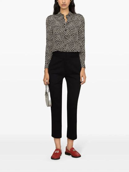 High-Waist Tailored Trousers