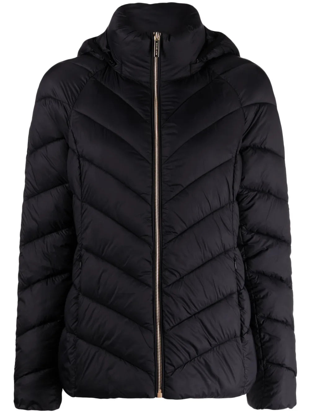 Chevron-Quilted Puffer Jacket