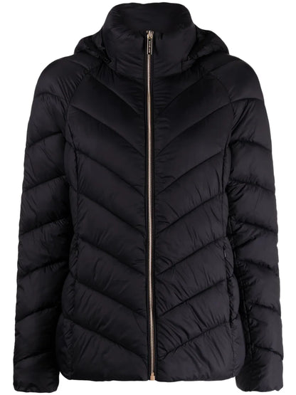 Chevron-Quilted Puffer Jacket