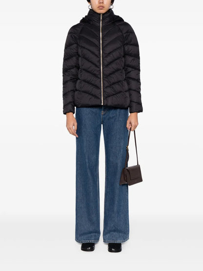 Chevron-Quilted Puffer Jacket