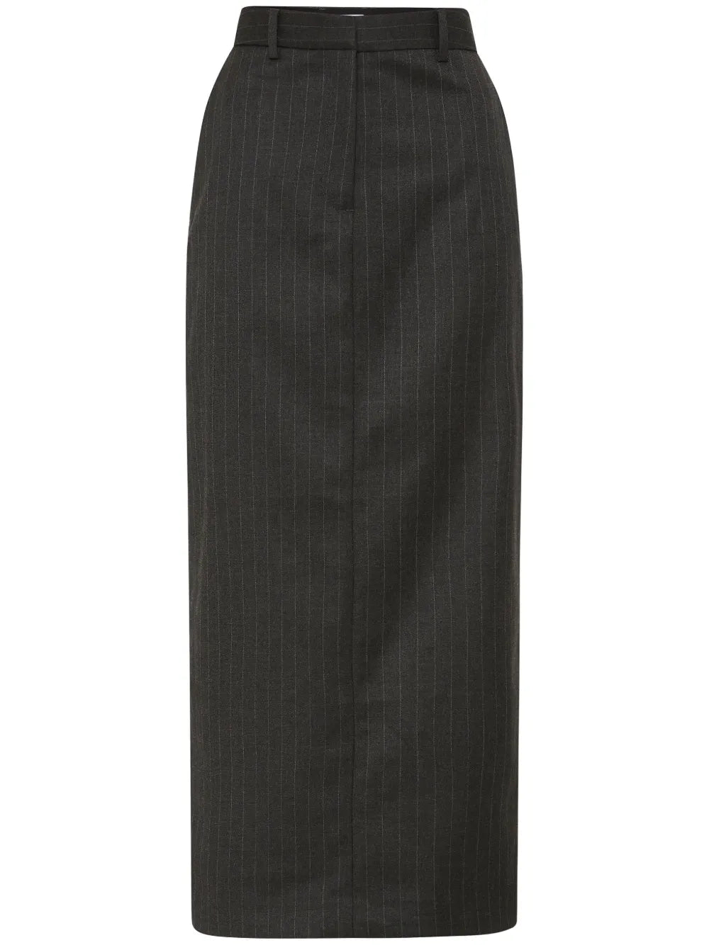 Gilles Pinstripe Pencil Midi Skirt