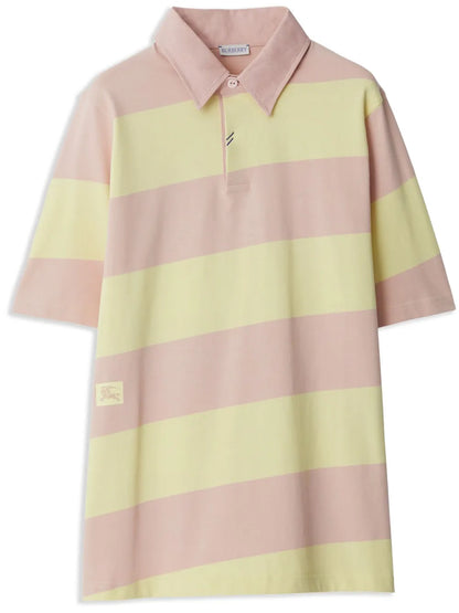 Striped Cotton Polo Shirt