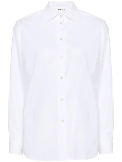 Spread-Collar Cotton Shirt
