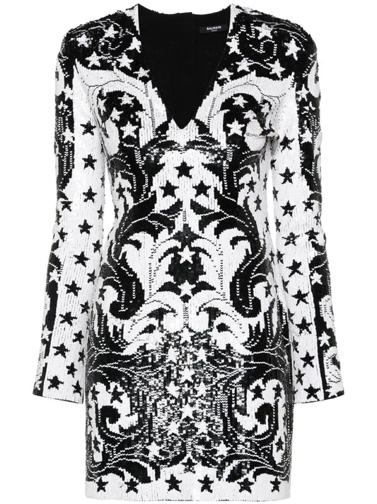 Sequinned Mini Dress