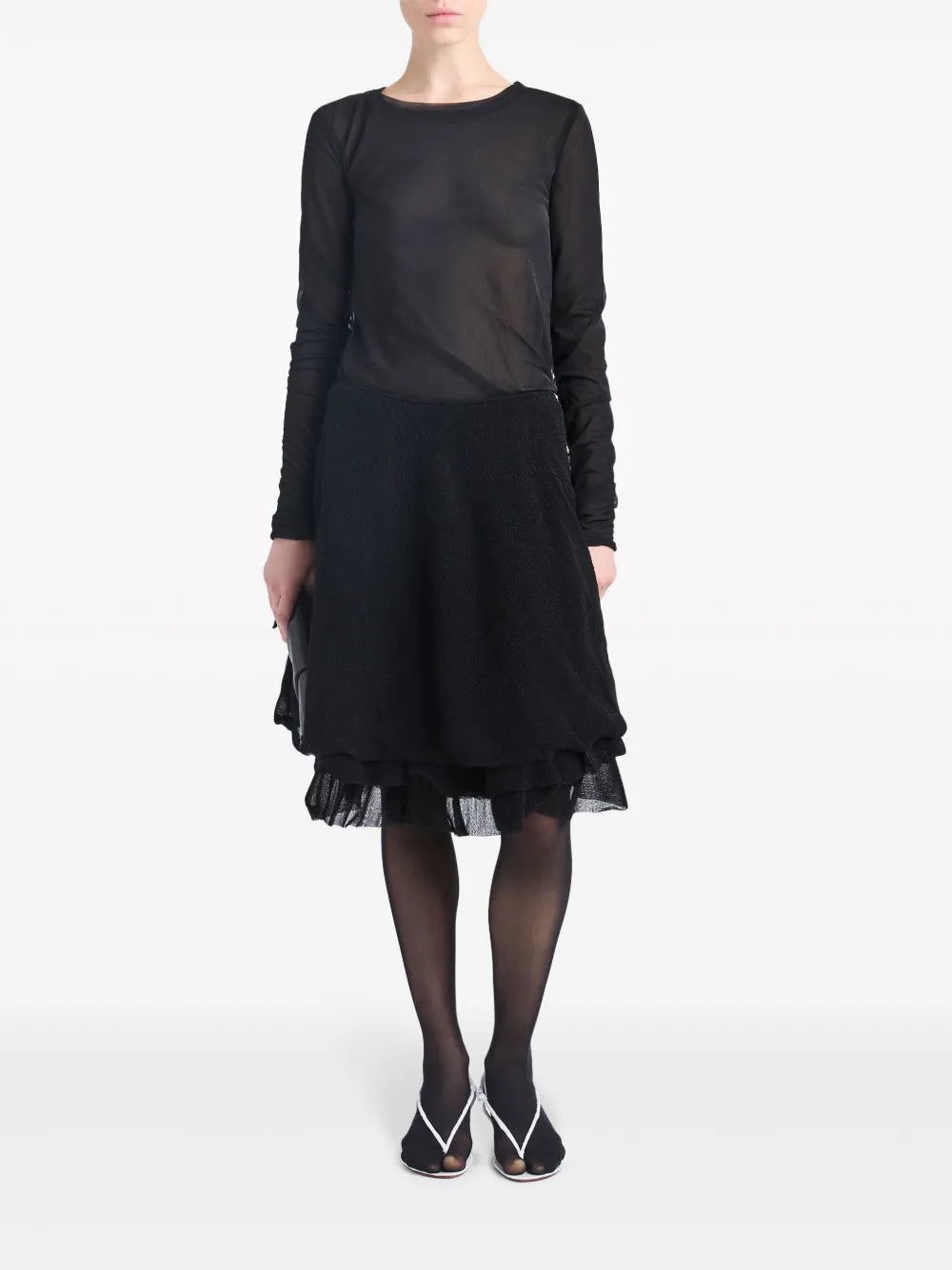 Julia Layered Asymmetric Skirt