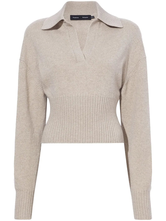 Jeanne Cashmere Polo Jumper