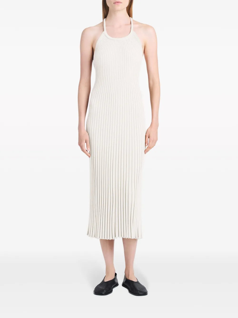 Vida Ribbed-Knit Midi Dress