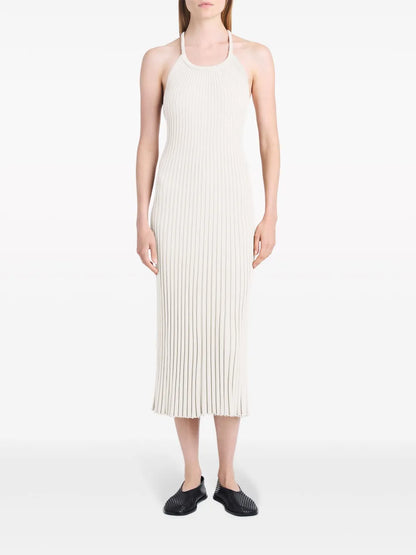 Vida Ribbed-Knit Midi Dress