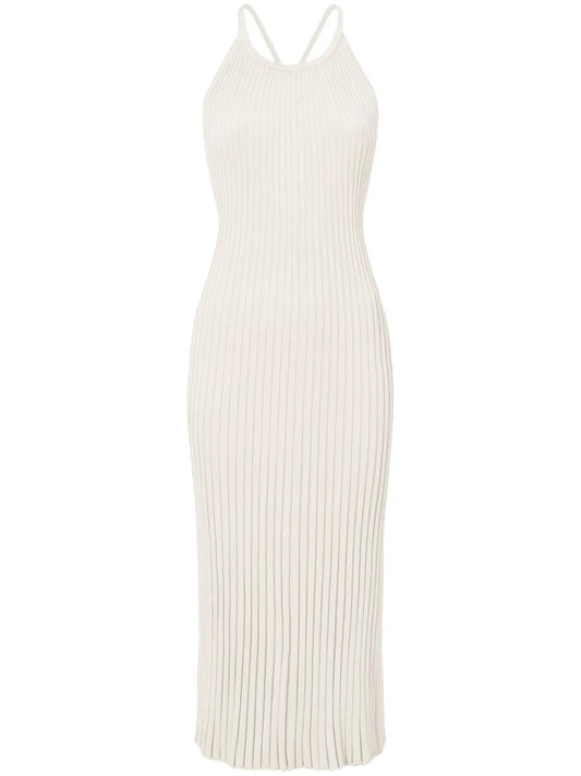Vida Ribbed-Knit Midi Dress