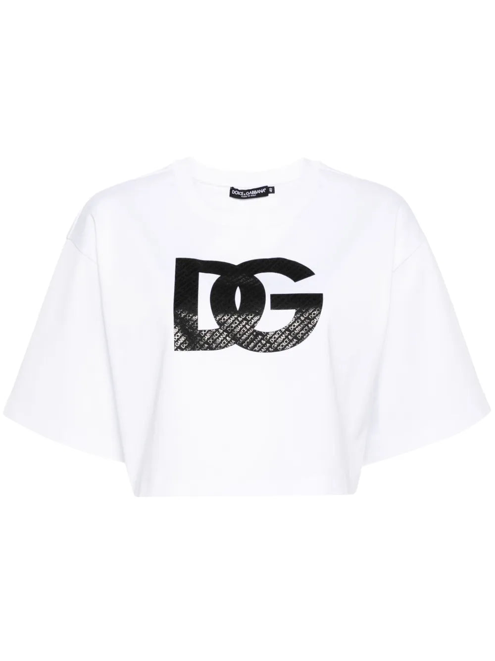 Logo-Print Cropped T-Shirt