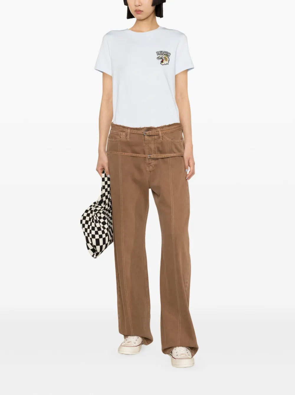 Tiger Varsity-Patch Cotton T-Shirt