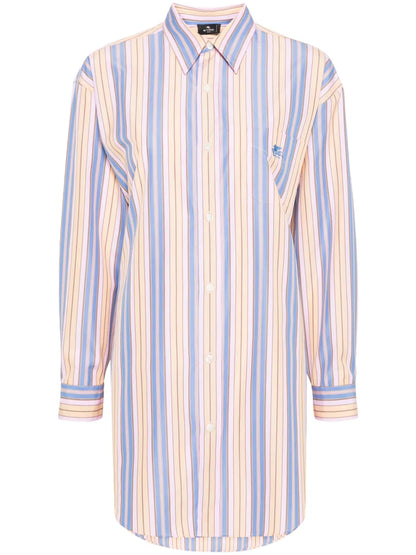 Ge01 Stripped Cotton Shirt