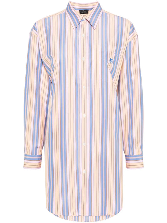 Ge01 Stripped Cotton Shirt