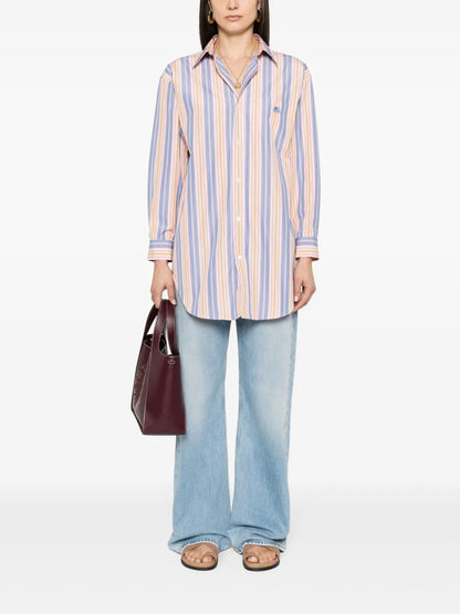 Ge01 Stripped Cotton Shirt