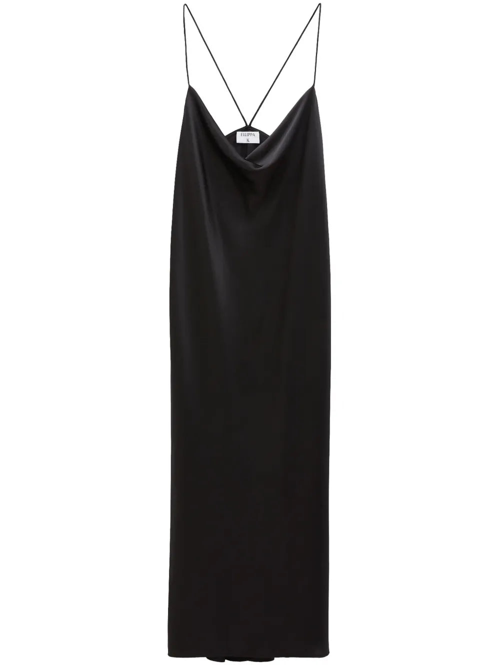 Draped Stretch-Silk Slip Dress