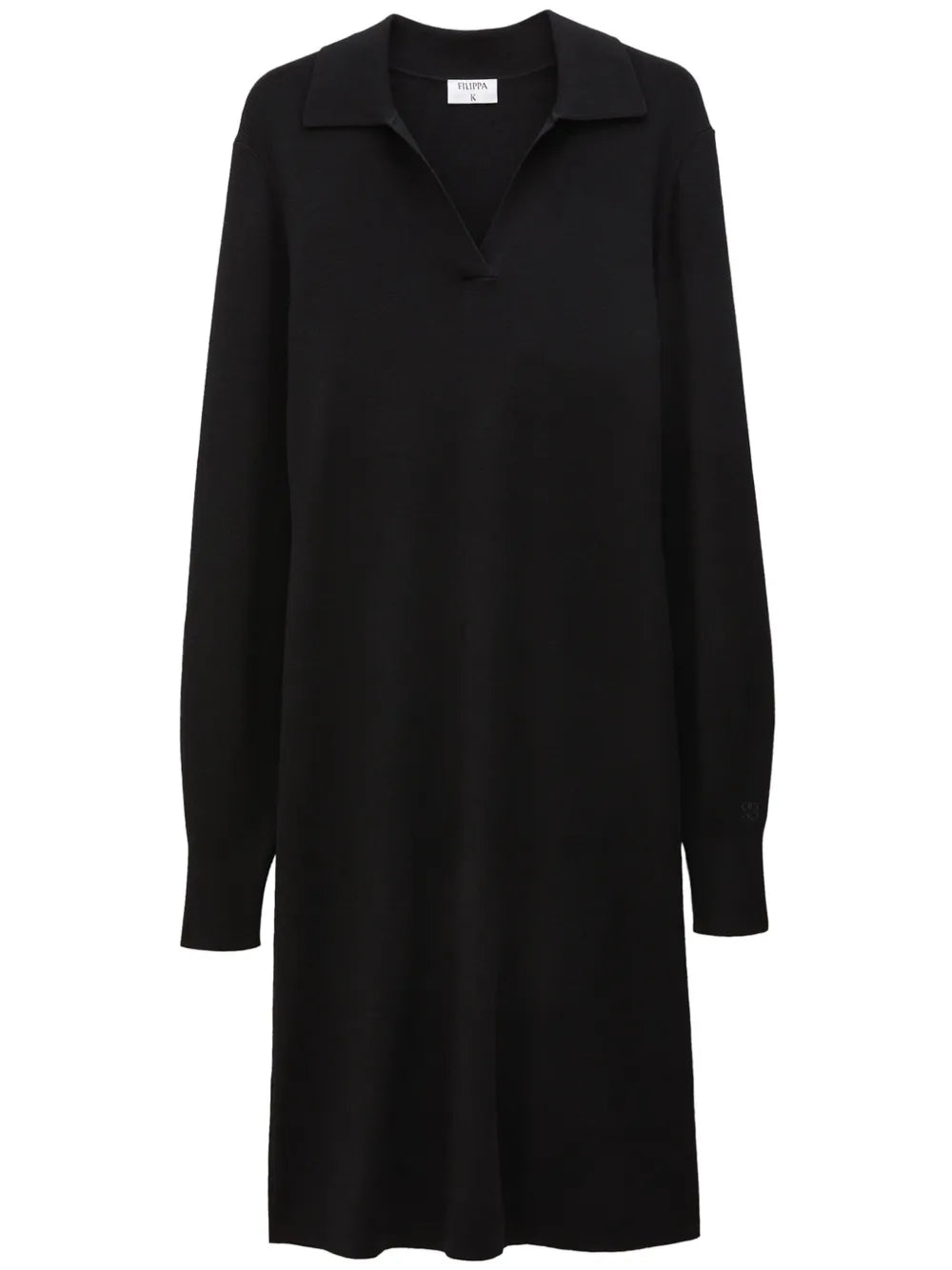 Logo-Embroidered Knitted Polo Dress