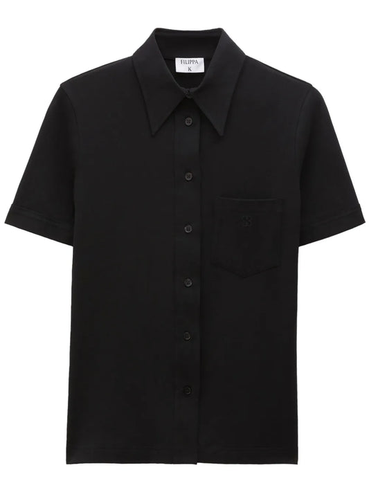Monogram-Embroidered Jersey Shirt