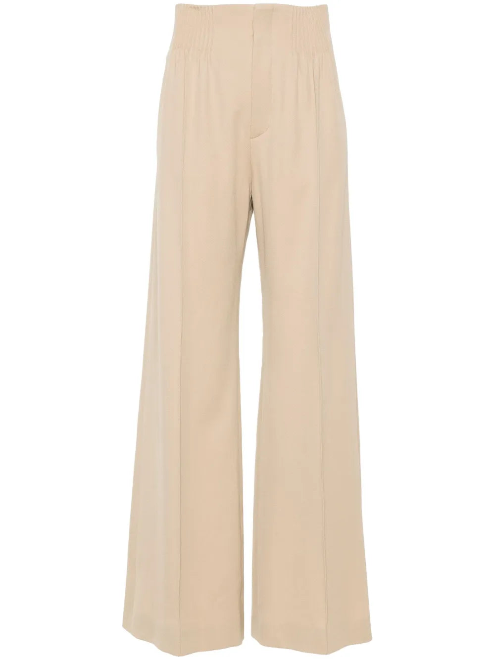 Seam-Detail Wide-Leg Trousers