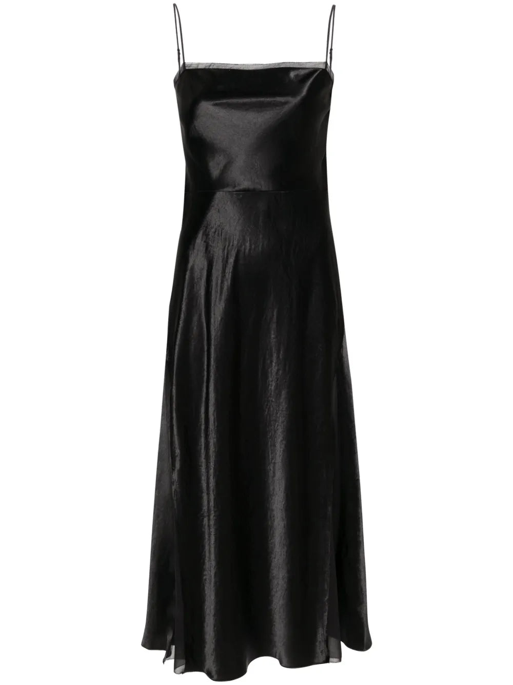 Sheer-Panelled Silk Slip Dress
