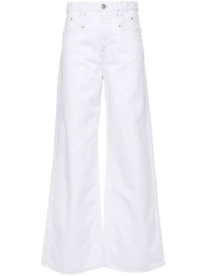 Lemony High-Rise Wide-Leg Jeans