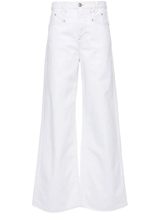 Lemony High-Rise Wide-Leg Jeans