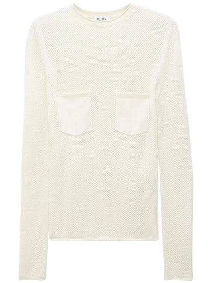 Patch-Pocket Mesh T-Shirt