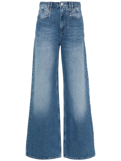 Lemony Wide-Leg Jeans