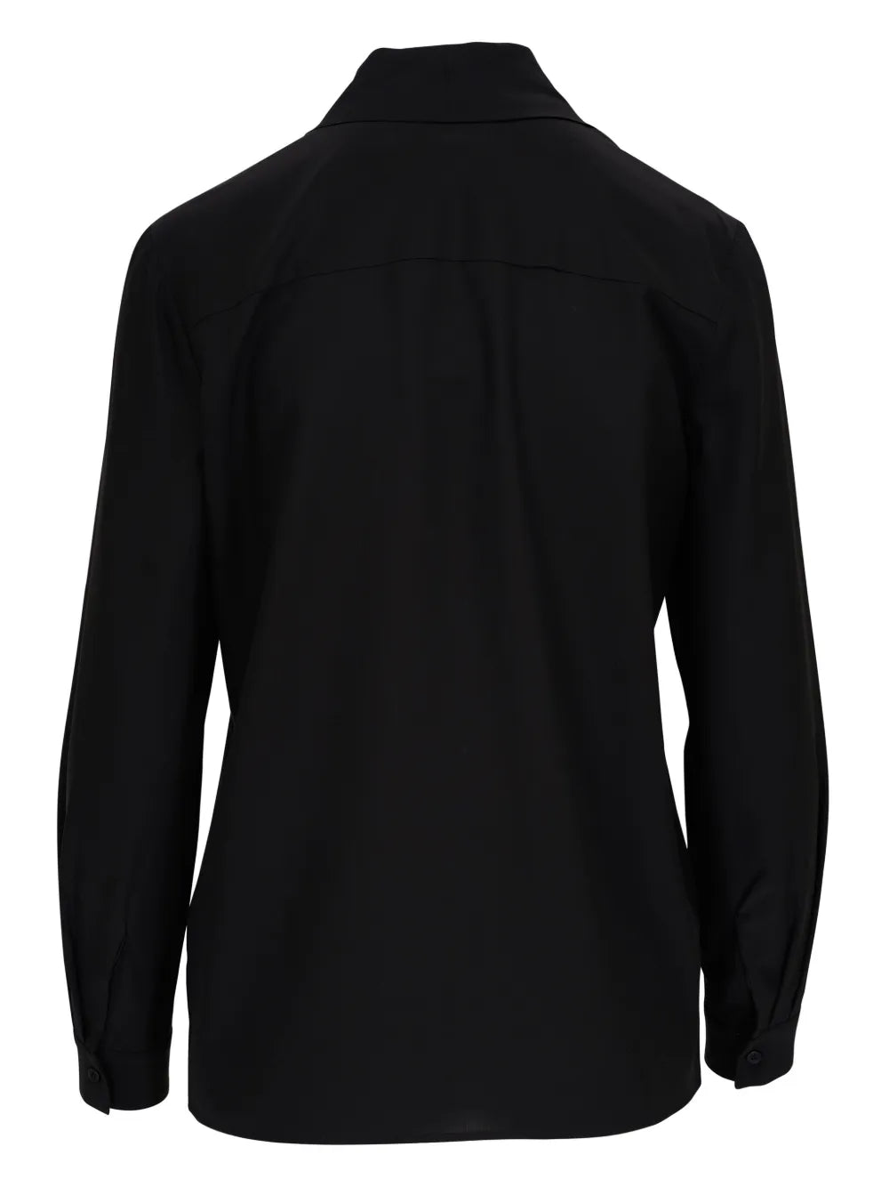 Angelique Tie-Neck Silk Blouse