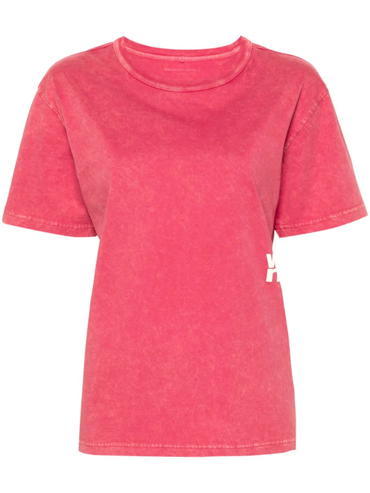 Logo-Print Faded-Effect T-Shirt