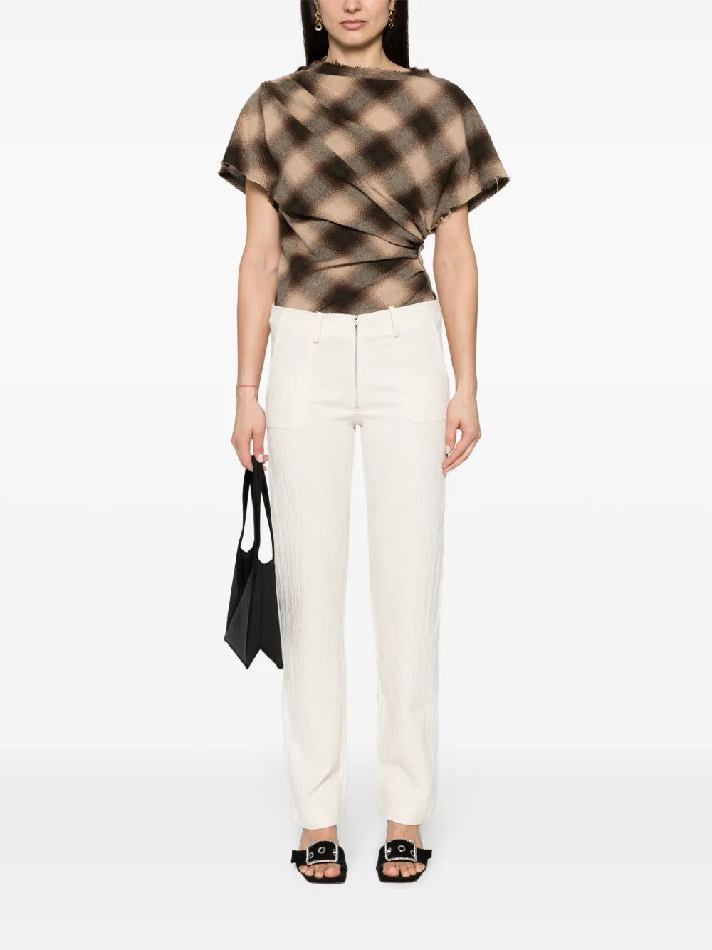 Creased Tapered Trousers