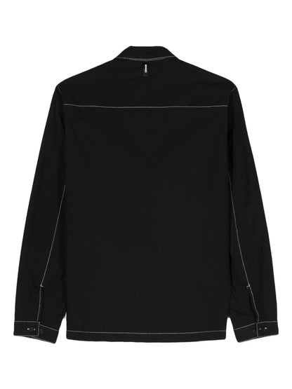 Contrast-Stitching Shirt