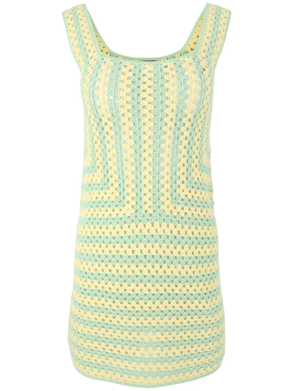 Psychedelic Crochet-Knit Dress