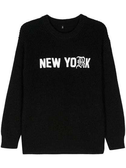 Logo-Embroidered Cotton Jumper
