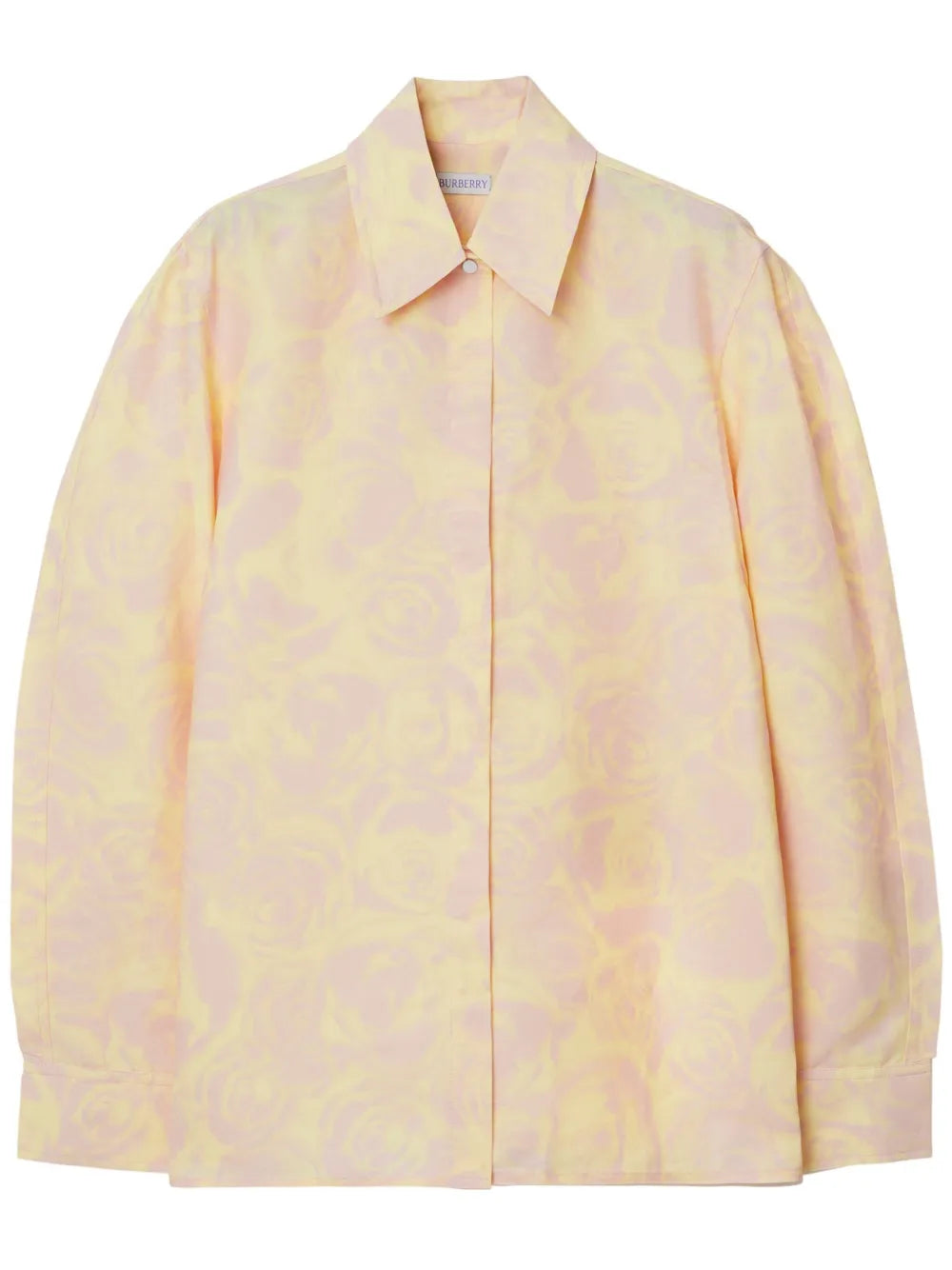 Floral-Print Taffeta Shirt
