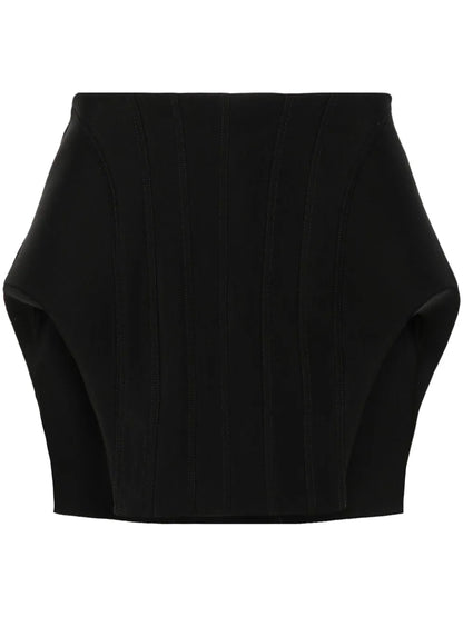 Corset-Inspired Mini Skirt