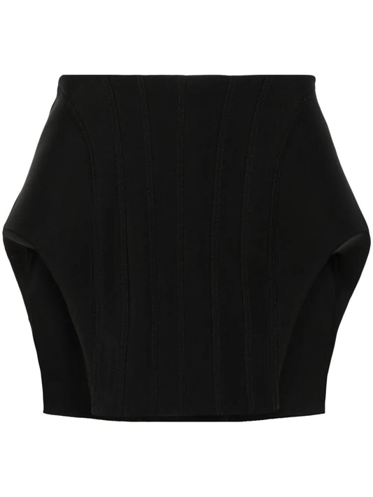 Corset-Inspired Mini Skirt