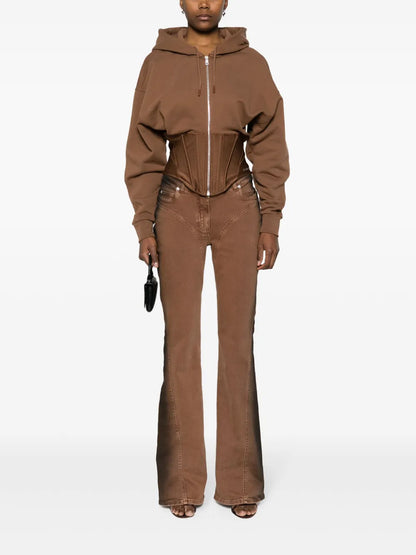 Mid-Rise Flared Jeans