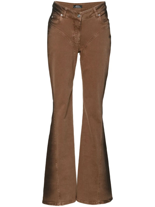 Mid-Rise Flared Jeans