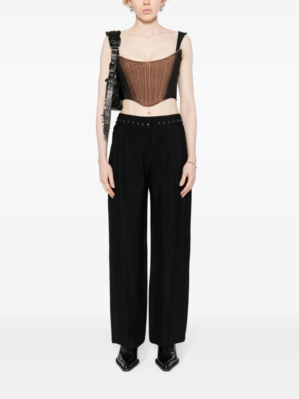 Hook-Eye Wide Trousers