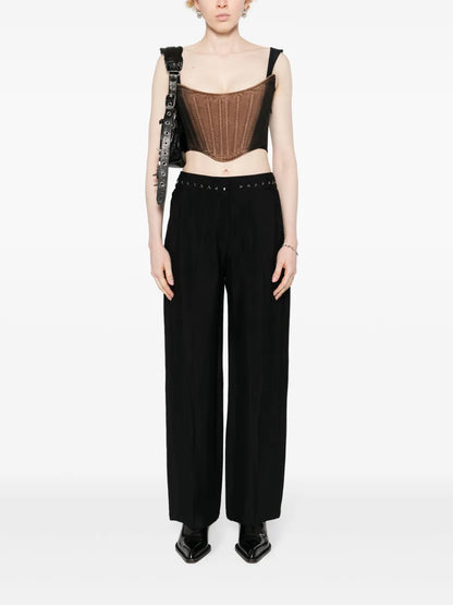 Hook-Eye Wide Trousers