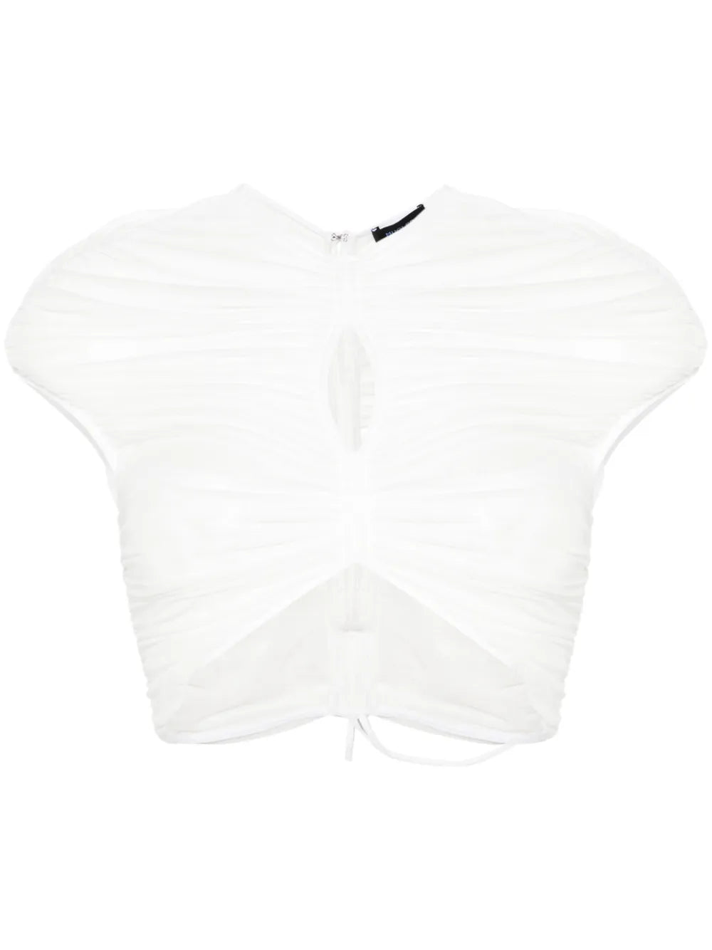 Cropped Mesh T-Shirt