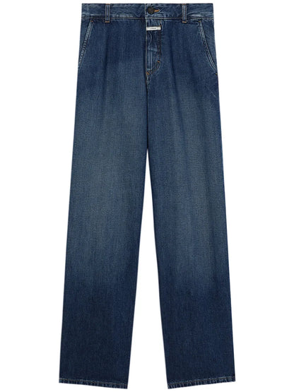 Jurdy Low-Rise Straight-Leg Jeans