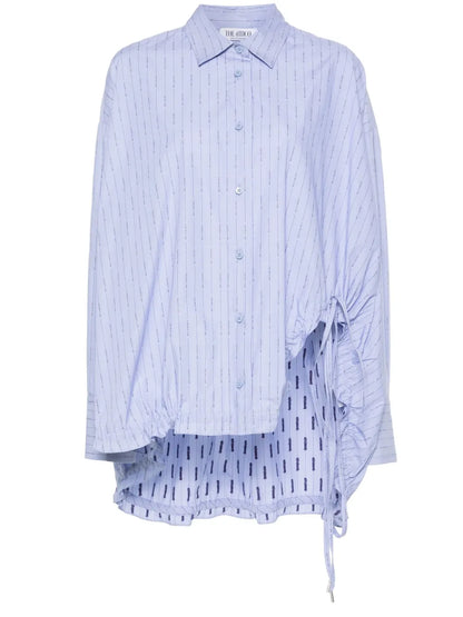 Logo-Print Striped Shirt