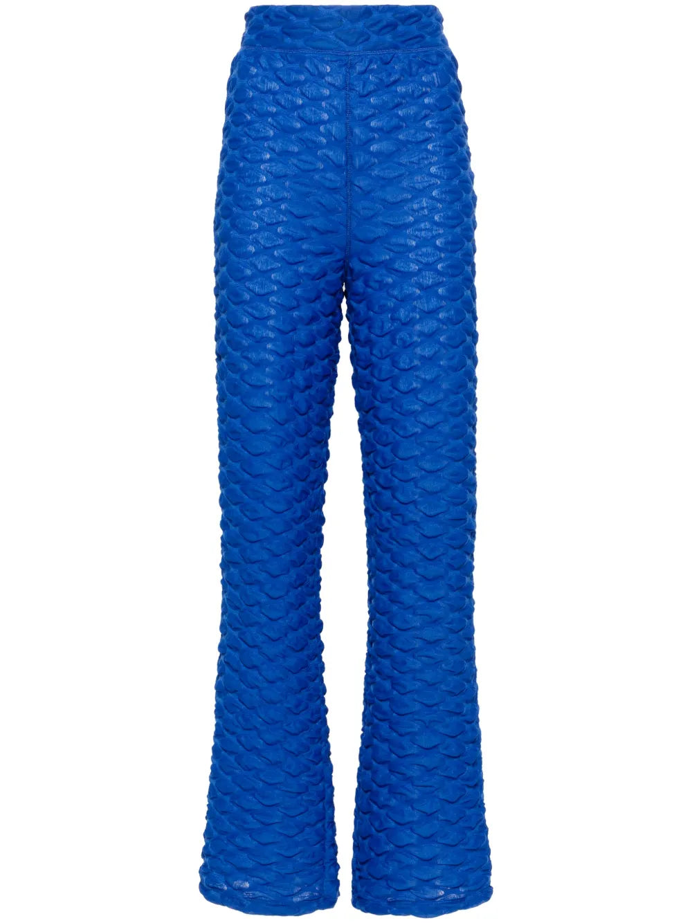 Bubble Wrap High-Waist Bootcut Trousers