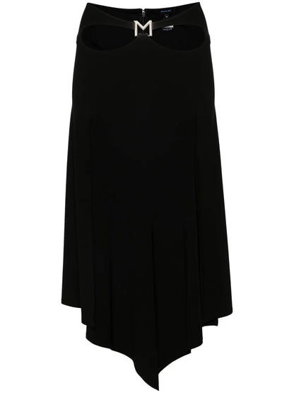 Logo-Plaque Midi Skirt