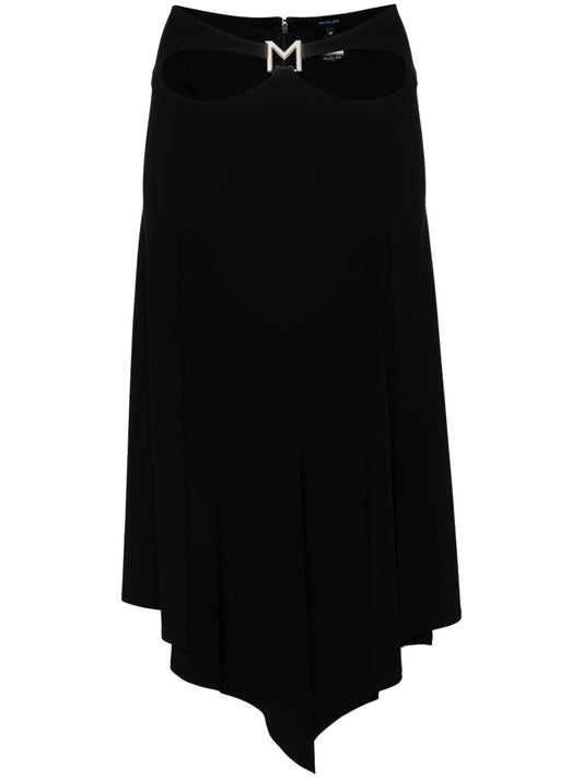 Logo-Plaque Midi Skirt