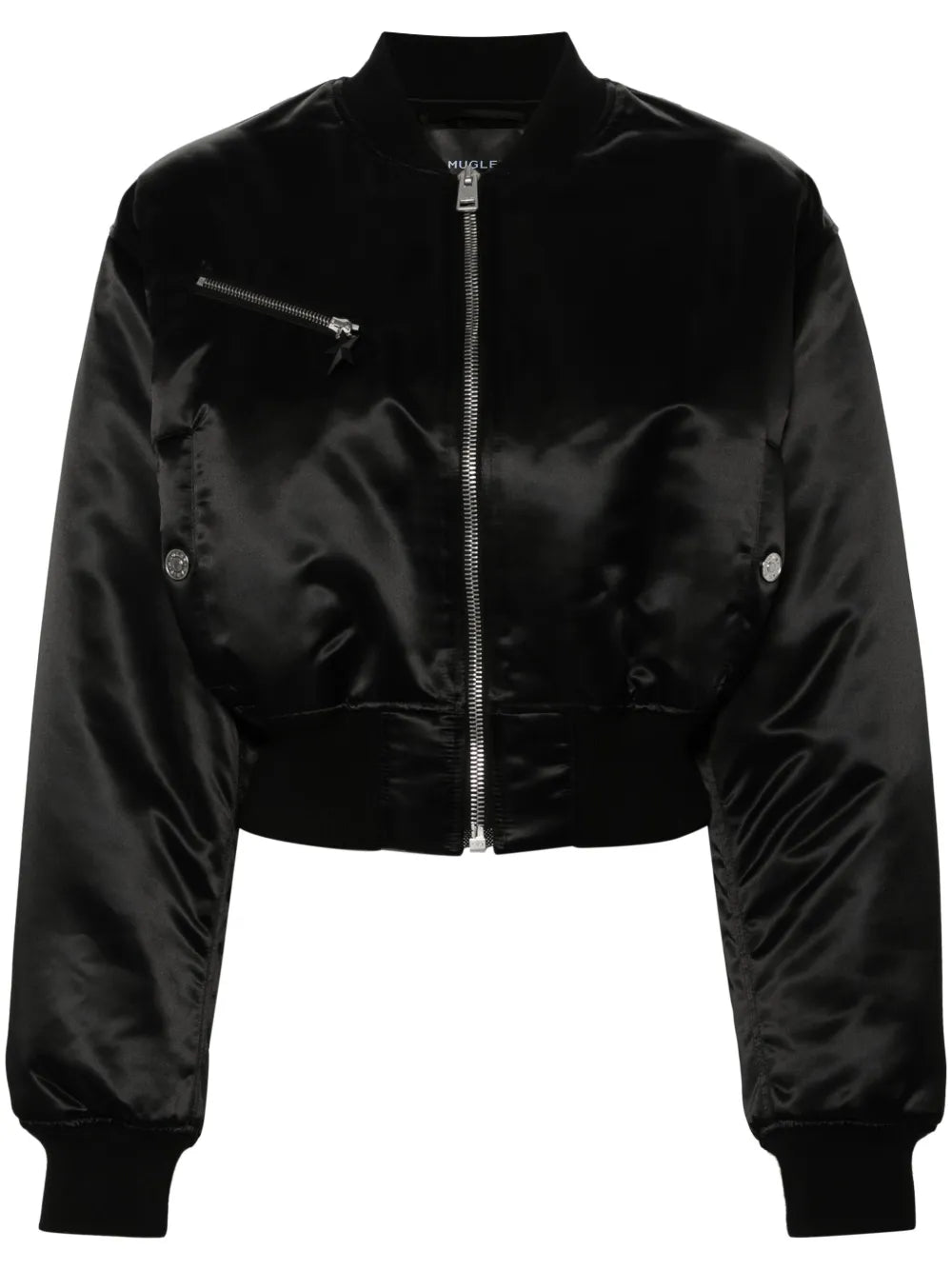 Cropped Padded Bomber Jacket