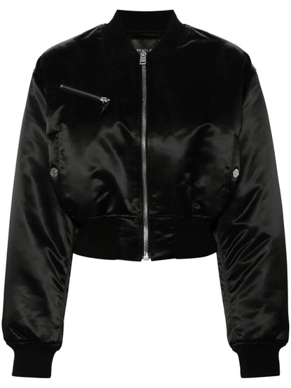 Cropped Padded Bomber Jacket