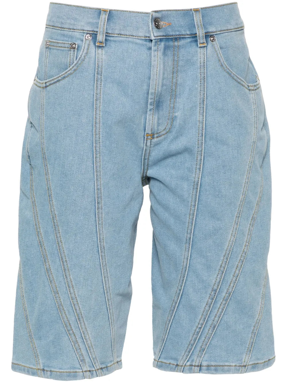 Panelled Denim Shorts