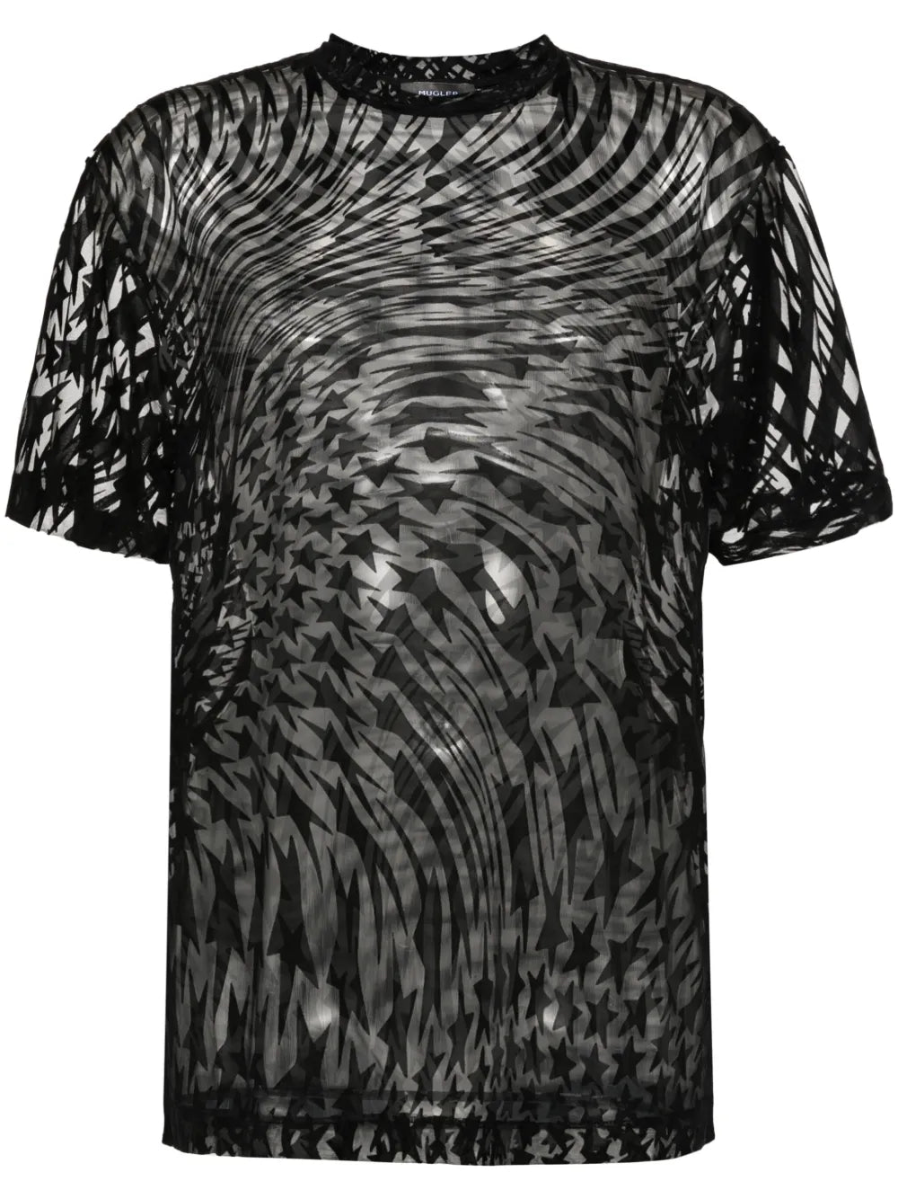 Flocked-Print T-Shirt